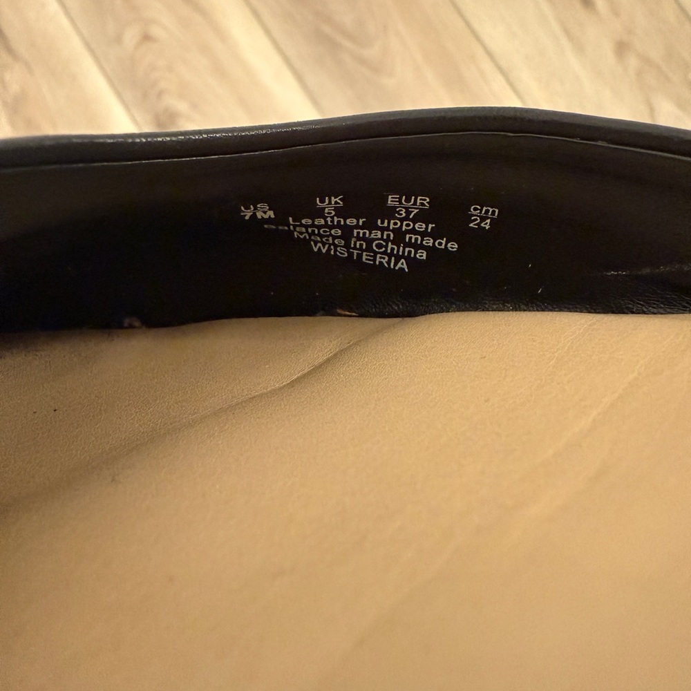 Bleecker & Bond| EUC Women’s Black Ankle Strap Ballet Flats in Size 7 - Picture 12 of 12
